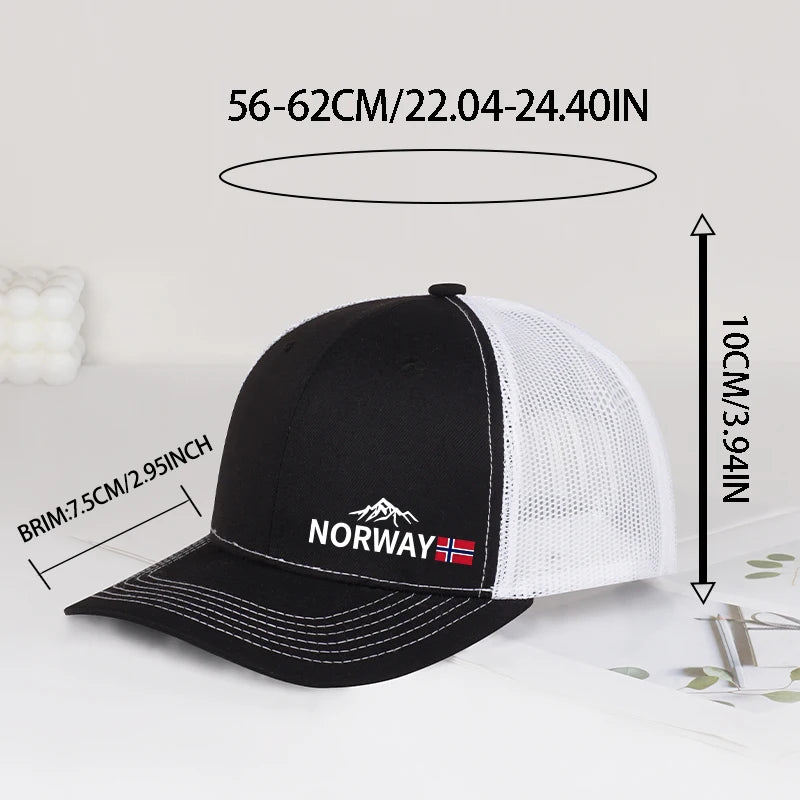 Norway Souvenir Mesh Baseball Hat