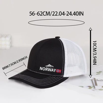 Norway Souvenir Mesh Baseball Hat