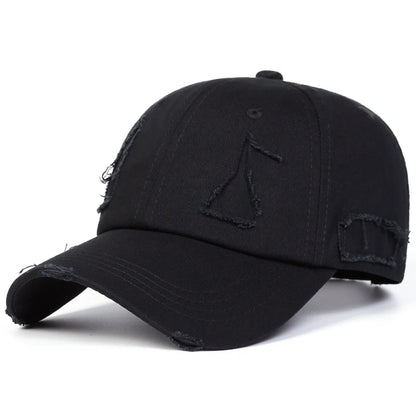 Unisex Hole Baseball Caps Spring Autumn