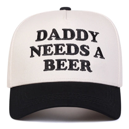 Unisex Daddy Needs A Beer Letter Embroidery Baseball Caps Spring Autumn Sports Cap
