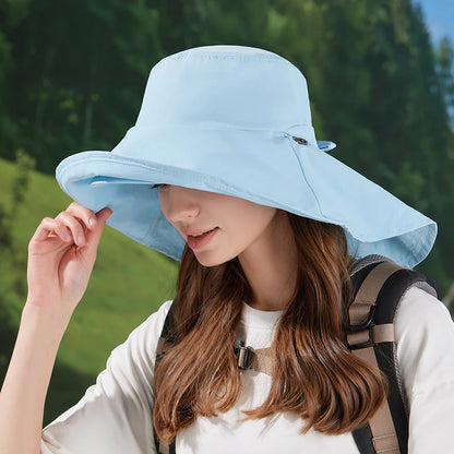 Spring Summer Outdoor Double Large Roof Sunscreen Hat