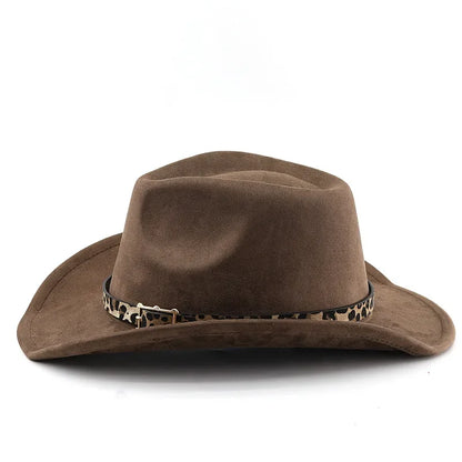 New Fedora Hats Suede Cap Western Cowboy Gift Hat