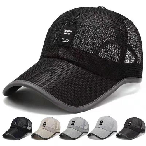 Summer Women Men Mesh Baseball Cap Solid Snapback