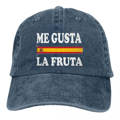 Retro Me Gusta La Fruta Spain Spanish Trucker Hat Men Women