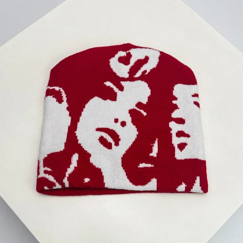 European Style Face Wool Knitted Hats