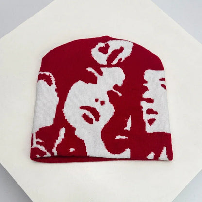 European Style Face Wool Knitted Hats