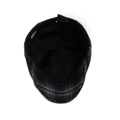 Plaid Herringbone Thin Beret Summer Men Women‘s Vintage Casual Flat Hat