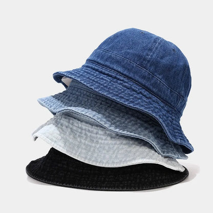 Washed Cotton Bucket Hat For Men Women Youth Teens Boys Girls