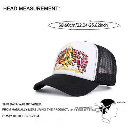Fashionable Creative Hip Hop Hat ST Wheat Embroidered Baseball Hat