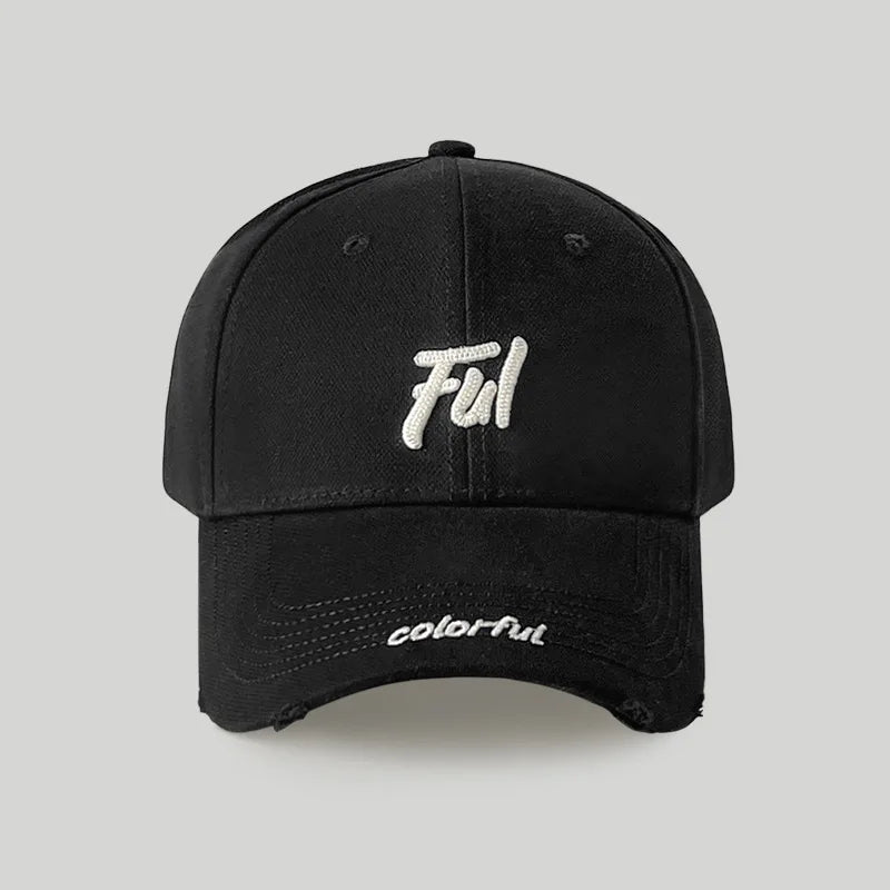 Women's Casual Versatile Broken Hole Hardtop Baseball Cap Men's