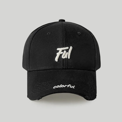 Women's Casual Versatile Broken Hole Hardtop Baseball Cap Men's