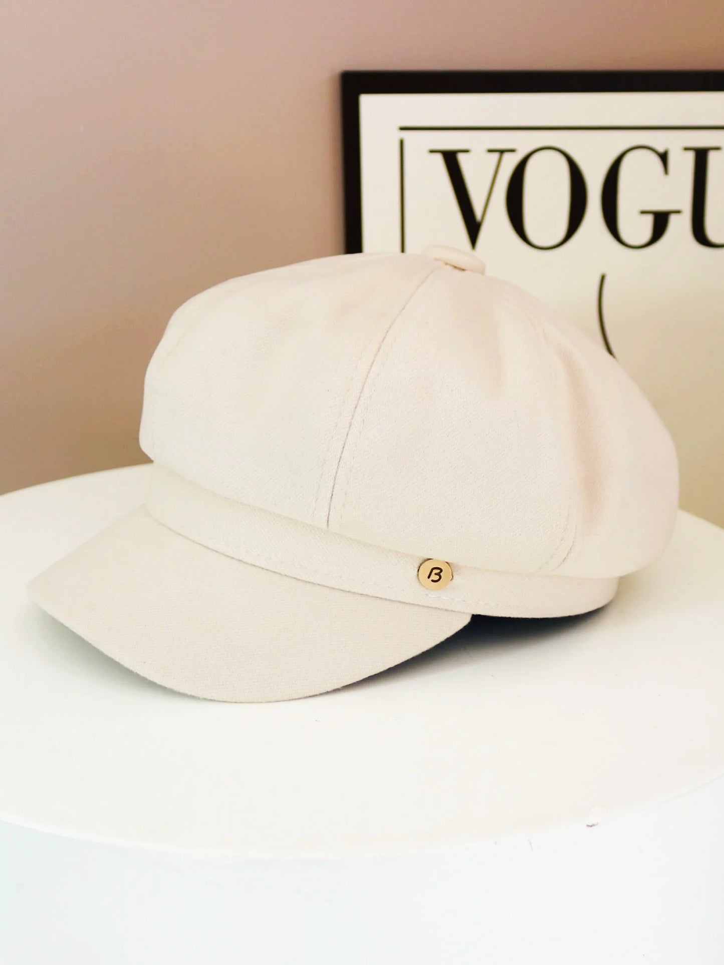 Hat Women's Big Head Circumference Shell Art Casual Versatile Painter Hat