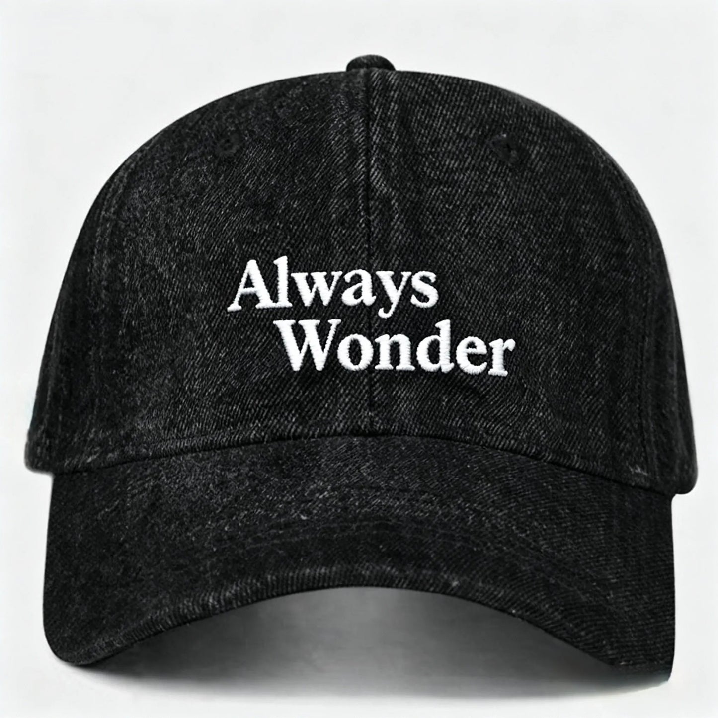 Letter Denim Fabric Baseball Cap