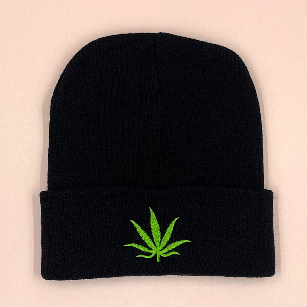 Winter Hat Maple Leaf Embroidered Weed Men And Women