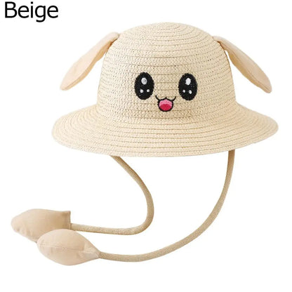 Breathable Moving Ears Wide Brim Fisherman's Hat