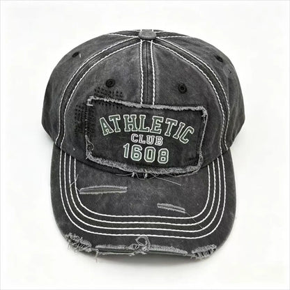 Unisex Vintage American Style Embroidered Letter Baseball Cap