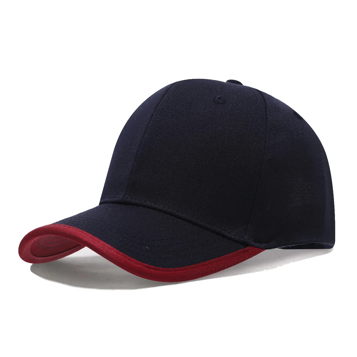 New Baseball Cap With Cotton Brim And Color Blocking Work Caps