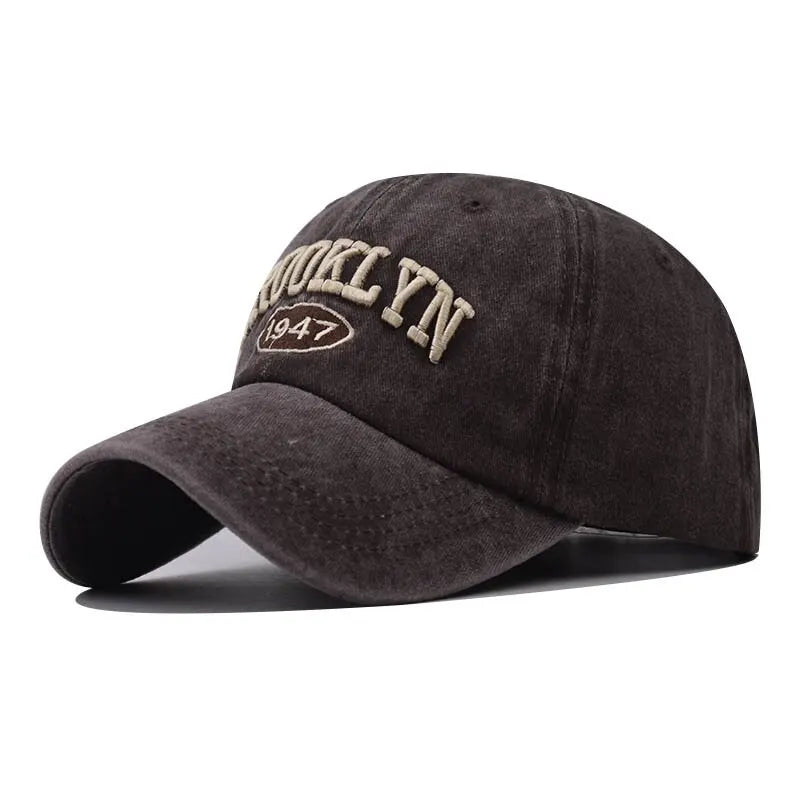 New Brooklyn Cotton Embroidered Baseball Hat