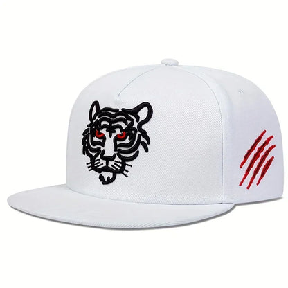 Unisex Tiger Embroidery Hip-hop Hats Spring Autumn