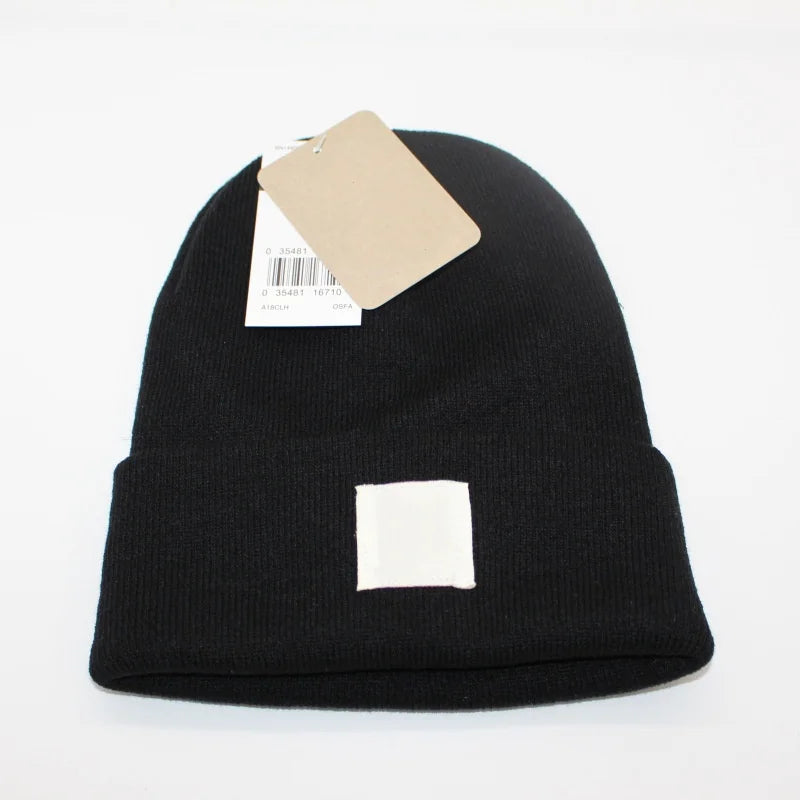 Multicolored Label Embroidery Workwear Woolen Hats Men Outdoor Keep Warm Cap