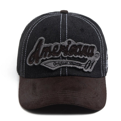Summer Denim Baseball Cap Men's