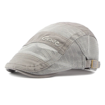 New Men Mesh Berets Visor Hats Summer Fashion Vintage Flat Caps