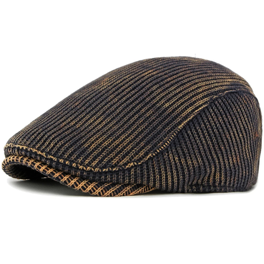 Men Berets Autumn Winter Knitted Hats For Women Artist Painter Beret Hat
