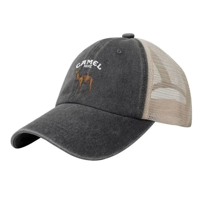 Camel Mirage Graphic Print Mesh Baseball Cap