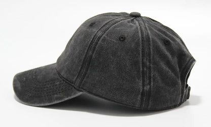 Washed Dad Hat Baseball Cap Outdoor Duckbill Soft Top Hat