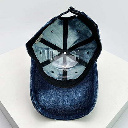 New Men Women Gradient Retro Distress Baseball Hats