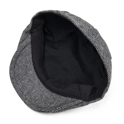 Kids Flat Caps Herringbone Woolen Tweed Small Size Boy Girl Newsboy Caps