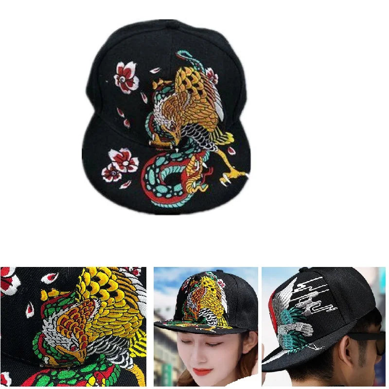 Men and Women's Rivet Flat Hat, Punk Rock, Hip Hop Stud Snapback Caps, Male, Female, Youth, Teenagers, Boys, Girls