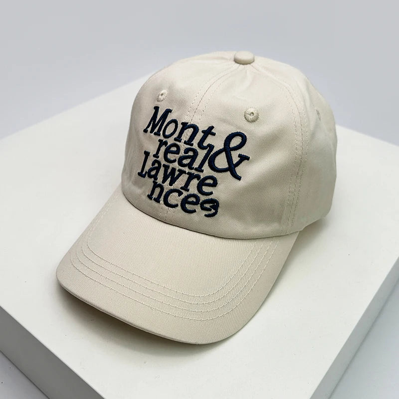 Men Women Korean Letter Embroidery Baseball Hats