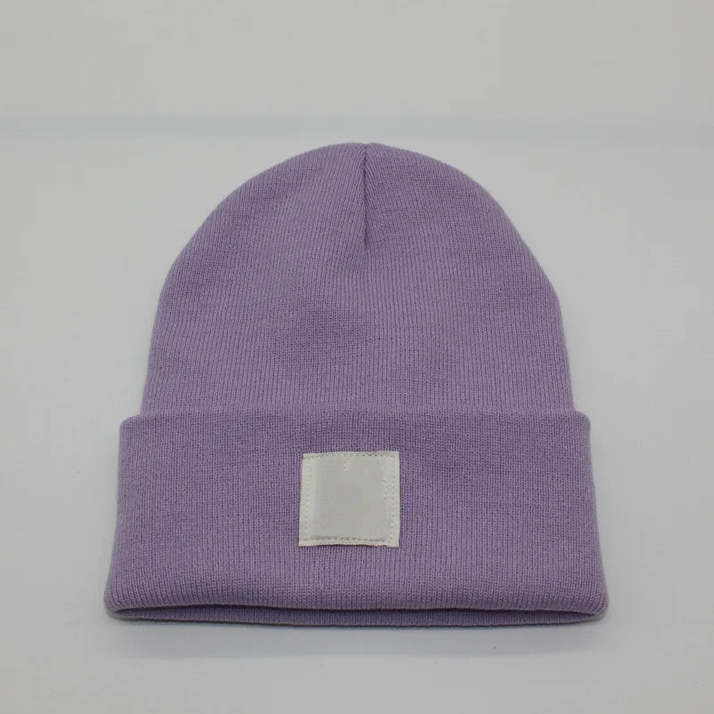 Multicolored Label Embroidery Workwear Woolen Hats Men Outdoor Keep Warm Cap