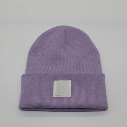 Multicolored Label Embroidery Workwear Woolen Hats Men Outdoor Keep Warm Cap