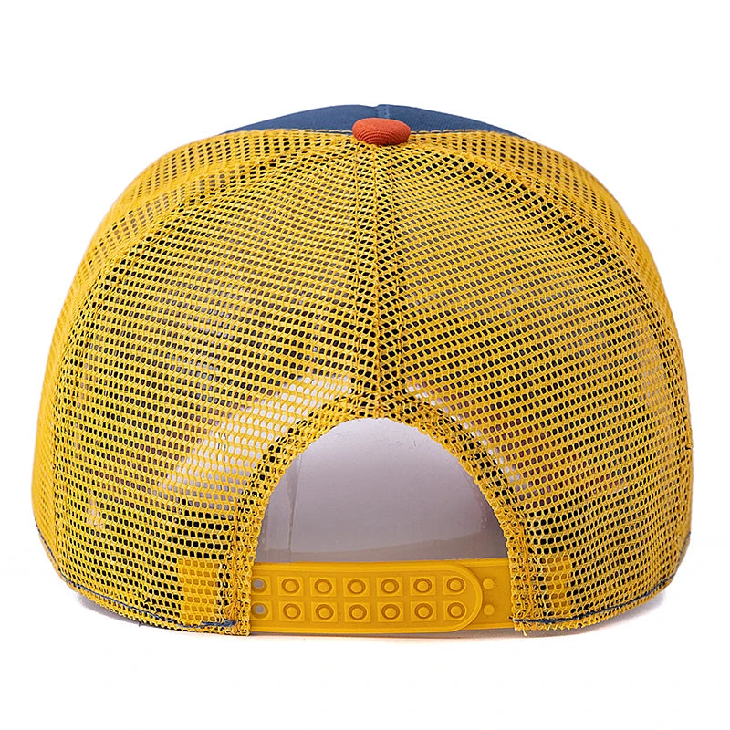 Unisex Baseball Cap Classic Station Letter Pattern Mesh Cap Men And Women