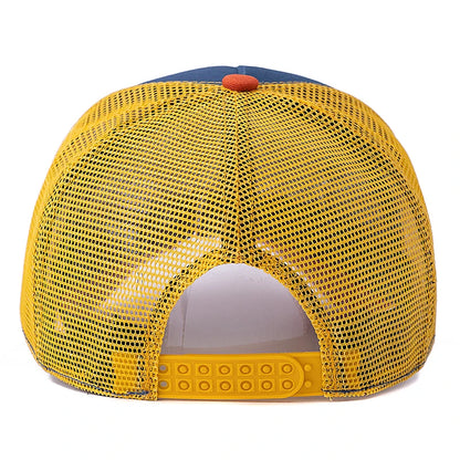 Unisex Baseball Cap Classic Station Letter Pattern Mesh Cap Men And Women