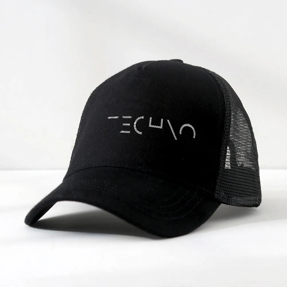 Techno Music Minimalist Design Baseball Cap
