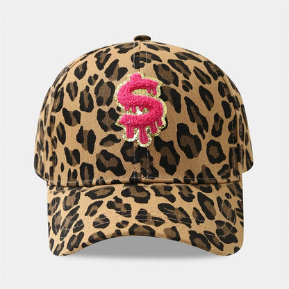 Leopard Print Baseball Caps Unisex Embroidery Spring Autumn
