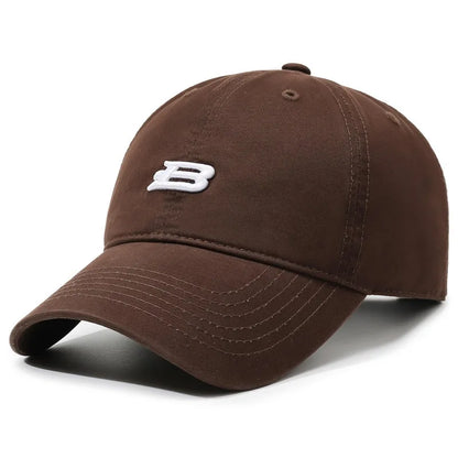 Unisex B Letter Embroidery Baseball Caps Spring and Autumn