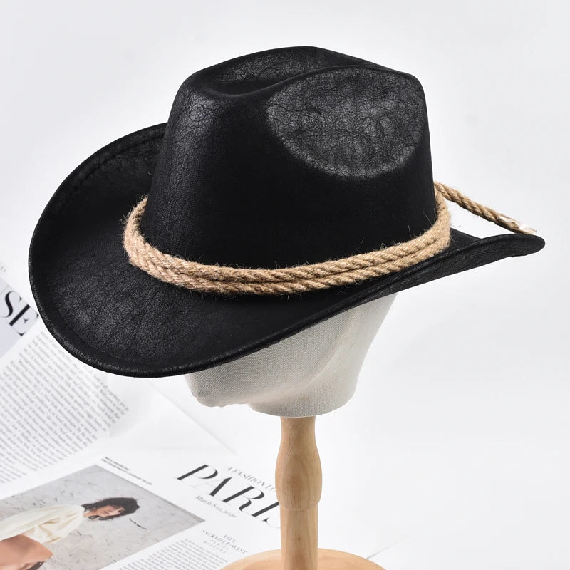 New Vintage Roll Brim Western Cowboy Hats Outdoor