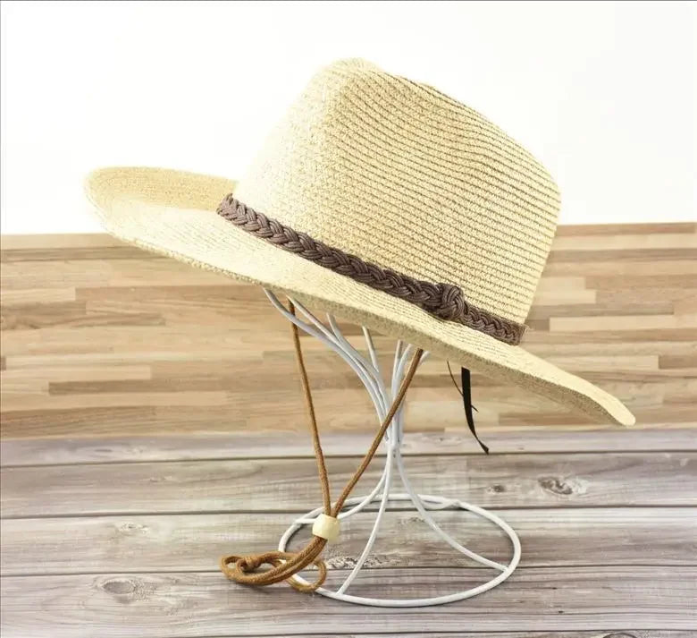 New XL Big Size 62cm Panama Jazz Straw Hat