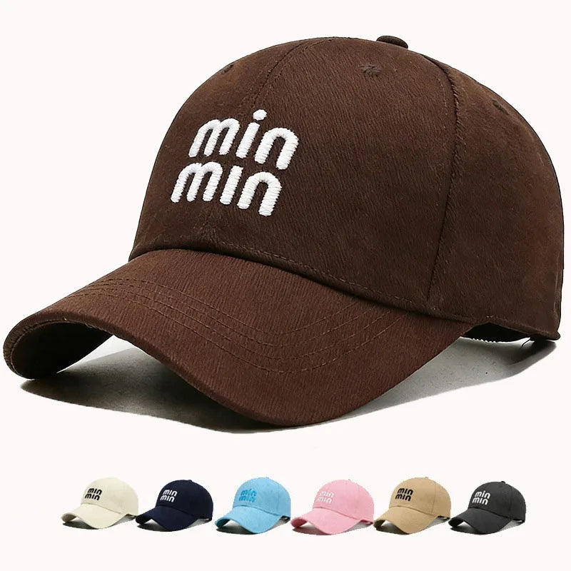 Minimalist Solid Color Couple Baseball Cap