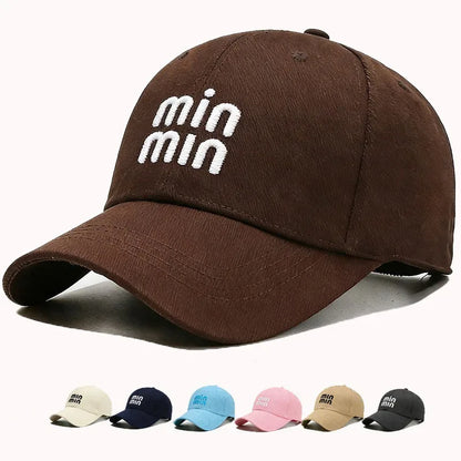 Minimalist Solid Color Couple Baseball Cap