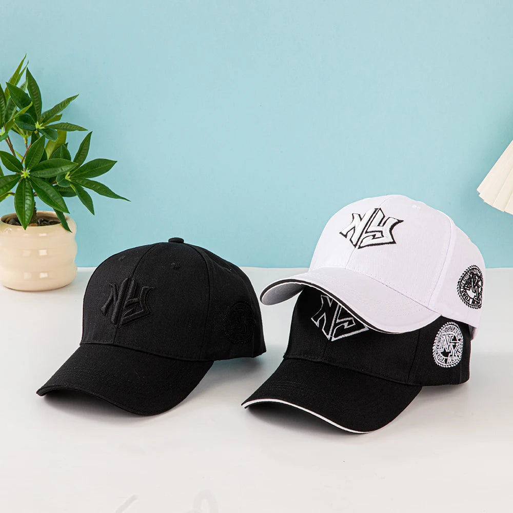 1pc Unisex Baseball Cap with Embroidered New York Logo and Stars - Lightweight Cap