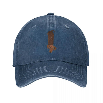 I Love My Wiener Dog Dachshund Baseball Cap Distressed Washed Caps Hat Fashion Outdoor Activities Sun Cap