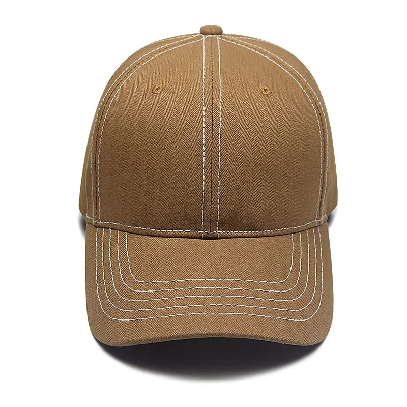 Baseball Cap Denim Jeans Men Women Curve Bill Fitted Hat