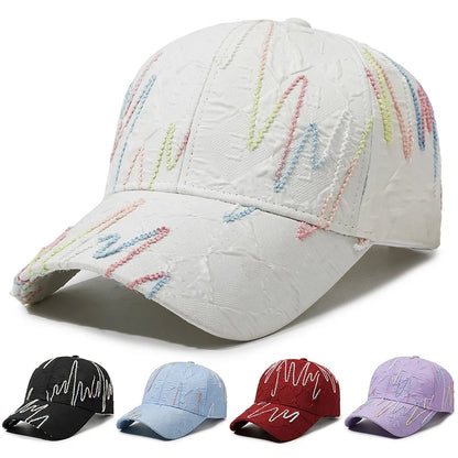 New Quilted Baseball Cap Adjustable