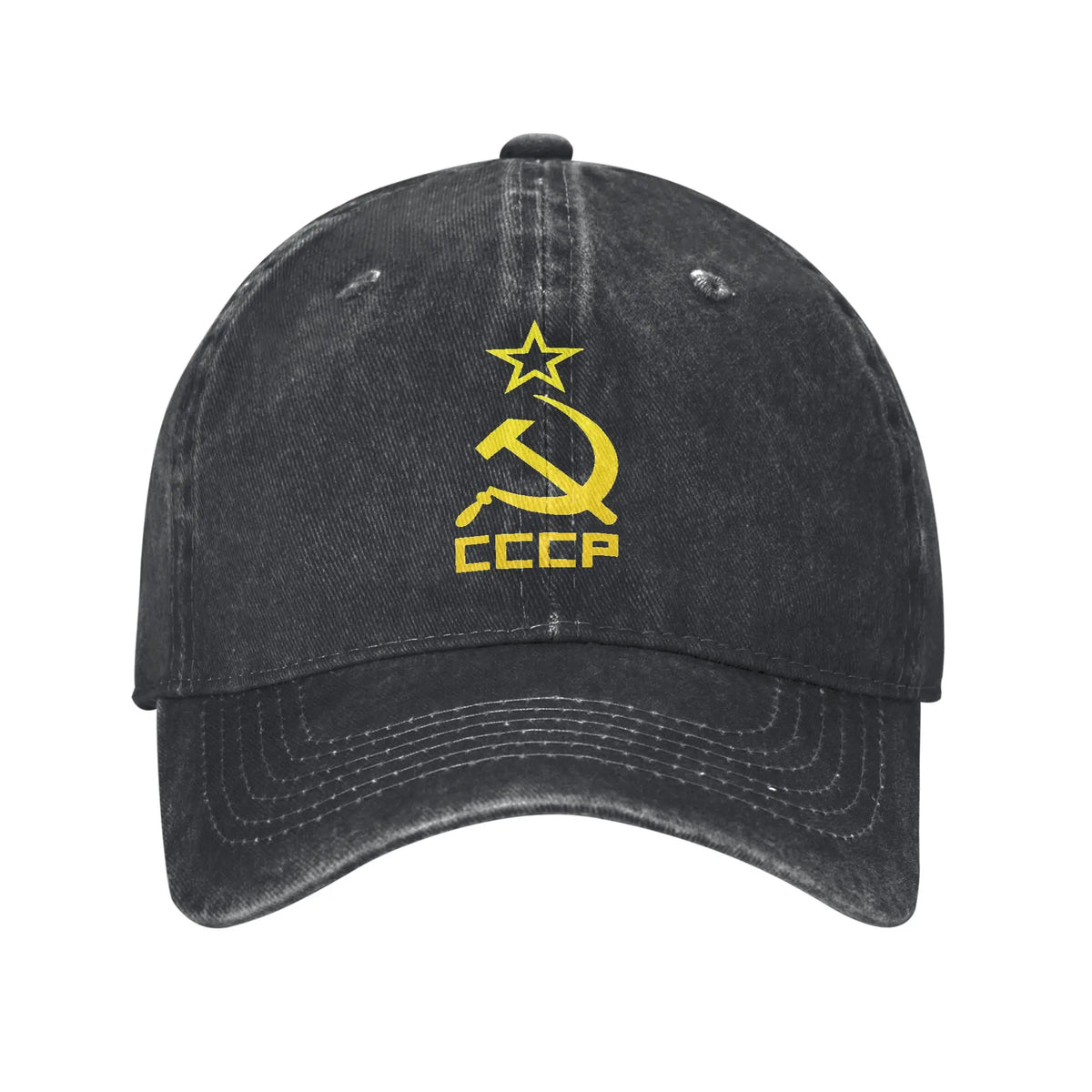 Russia CCCP USSR Soviet Union Adult Retro Cowboy Washed Baseball Caps Sunscreen Hat Girl Rock Snapback Cap