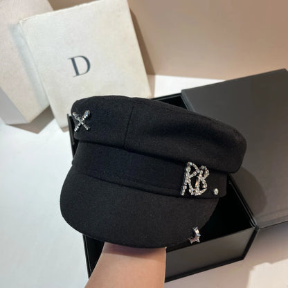 Stylish Navy Sun Hat Casual Military Hats